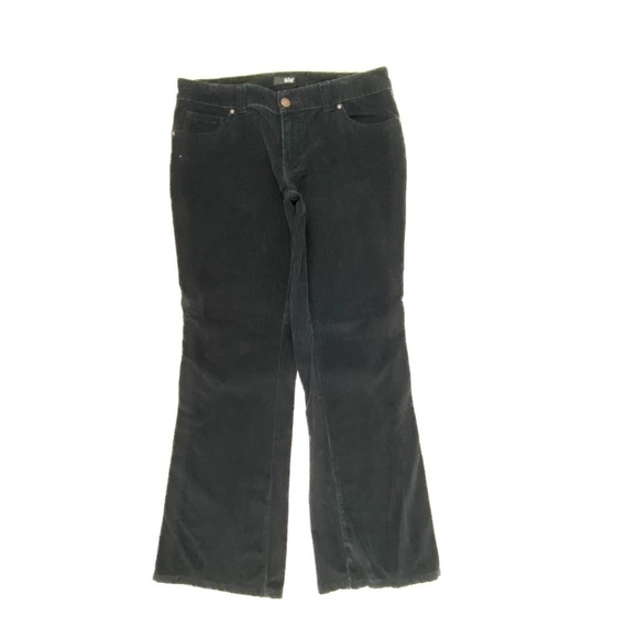 a.n.a Bootcut Women's size 12 Black Corduroy Pants - Picture 1 of 3